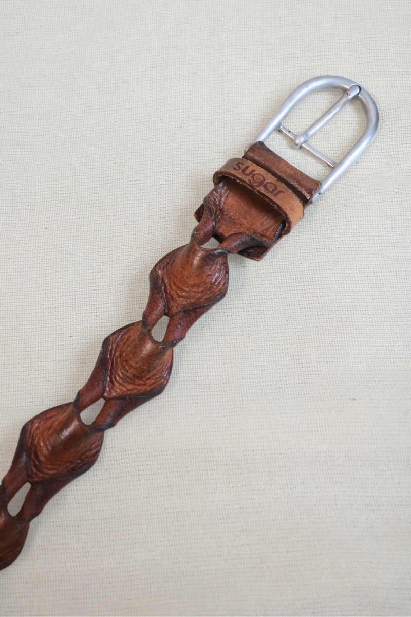Vintage Belt - Braided Leather