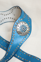 Vintage Belt - Teal & Golden Sunrise