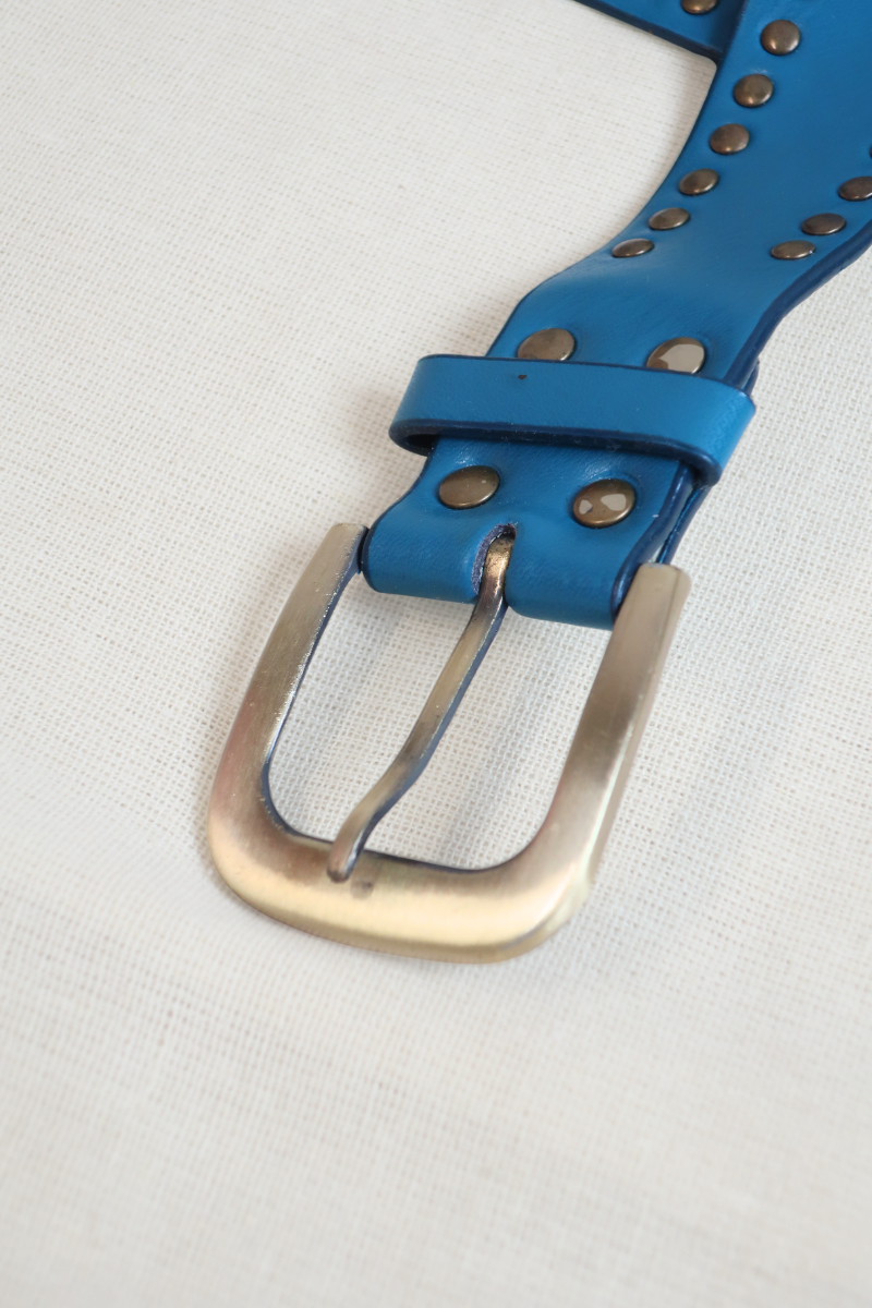 Vintage Belt - Teal & Golden Sunrise