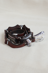 Vintage Belt - Ornate Silver Cowgirl