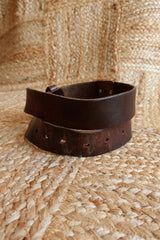 Vintage Belt - Coffee Brown Leather Levi's by All About Audrey
