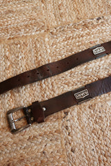 Vintage Belt - Coffee Brown Leather Levi's by All About Audrey