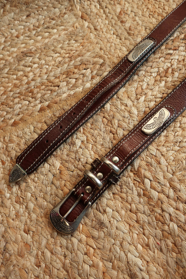Vintage Belt - Free Eagle Studded Leather by All About Audrey