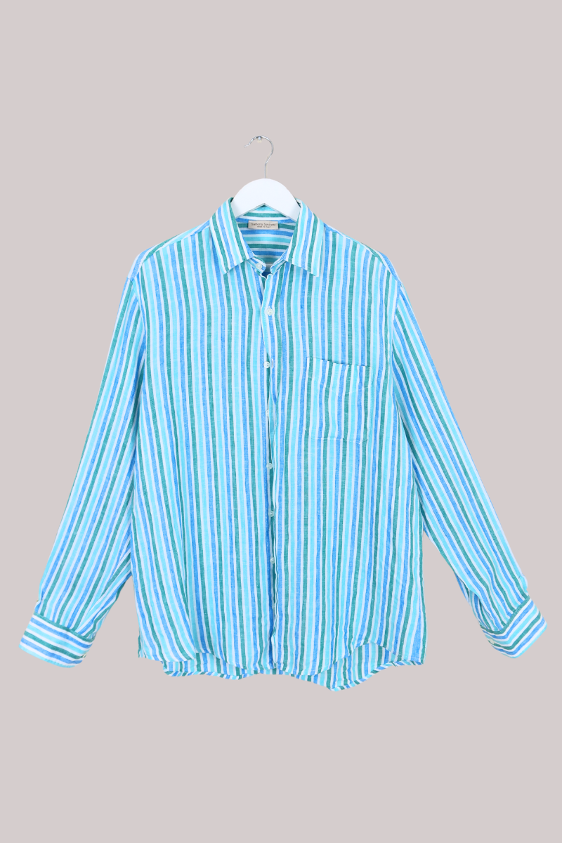 Vintage Shirt - Oceanic Stripe - Free Size
