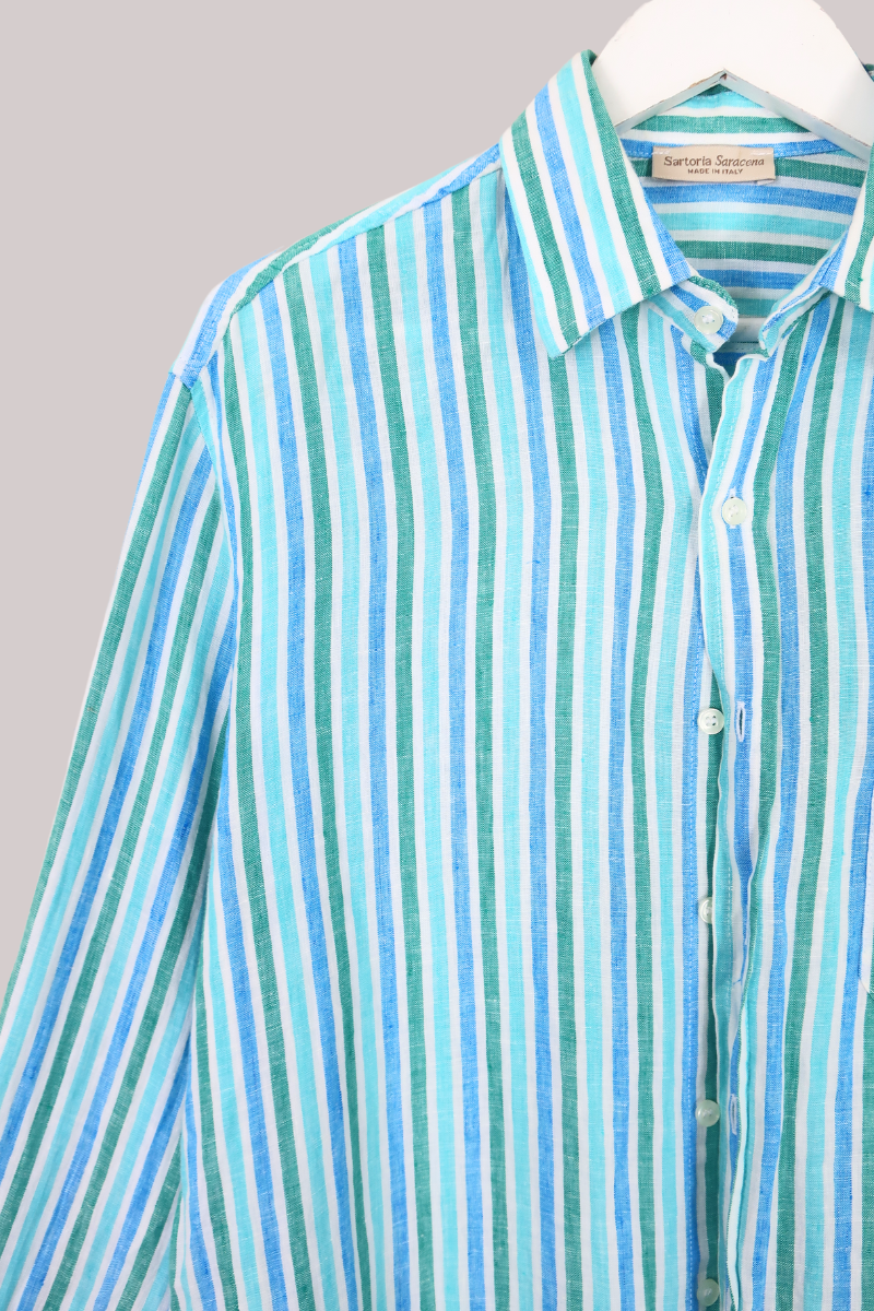 Vintage Shirt - Oceanic Stripe - Free Size