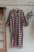 Vintage Dress - Picnic Blanket Check - Size M/L