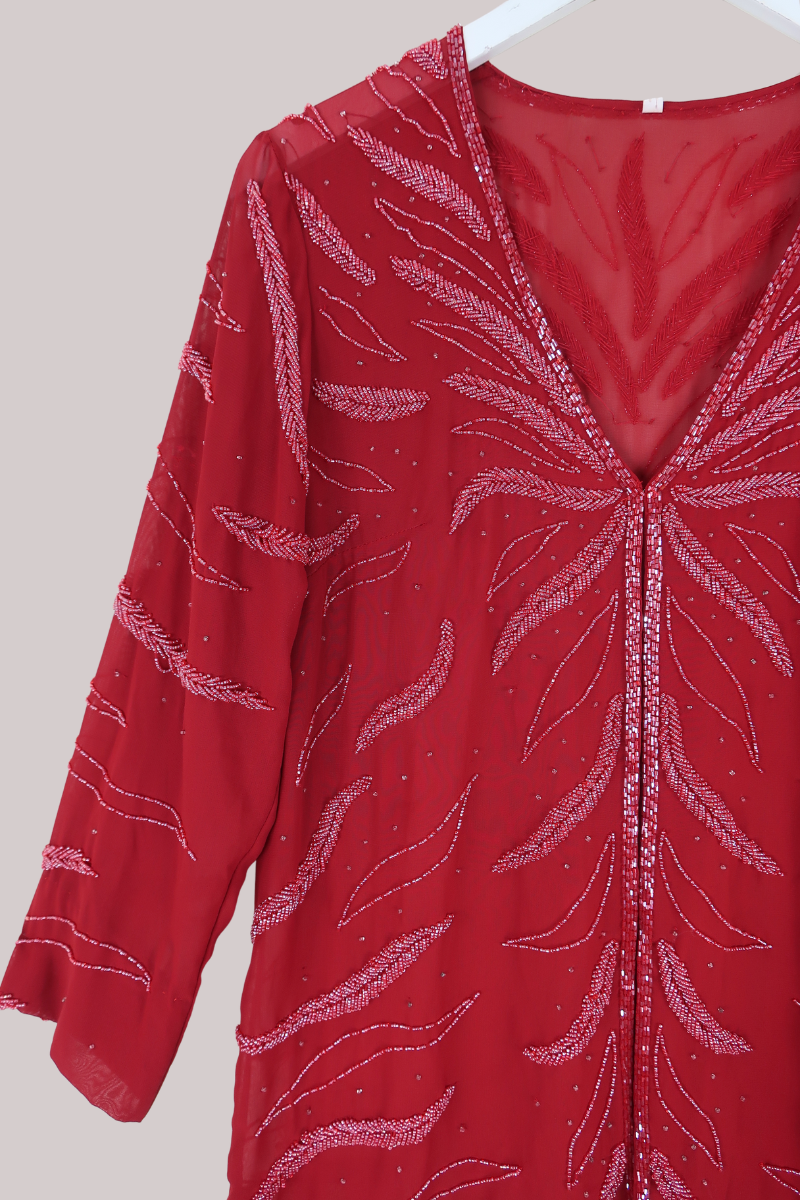 Vintage Top - Garnet Vines - Size M/L