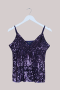 Vintage Top - Amethyst Sequins - Size S/M