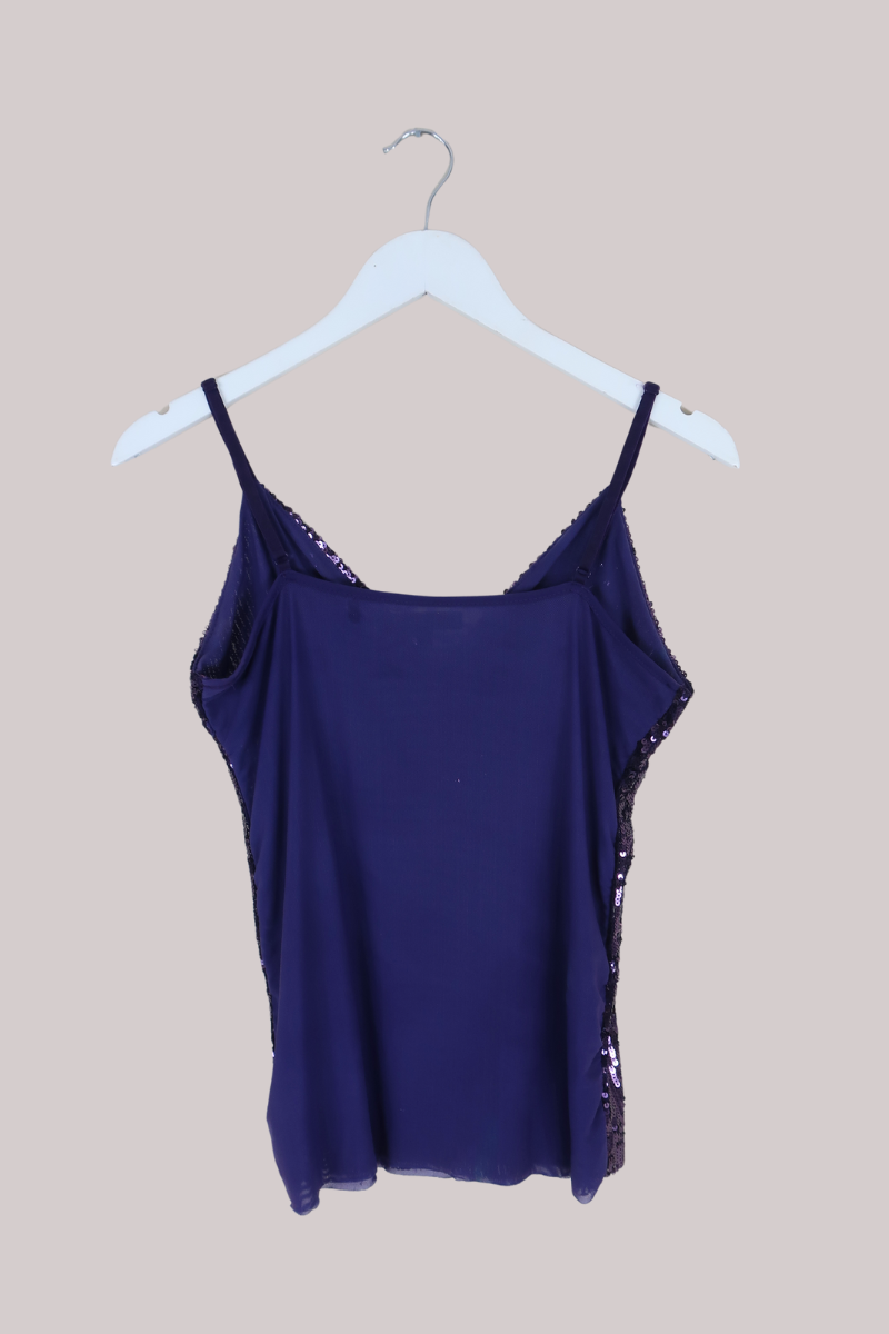Vintage Top - Amethyst Sequins - Size S/M