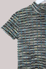 Vintage Top - Brushed Teal Check - Size S/M