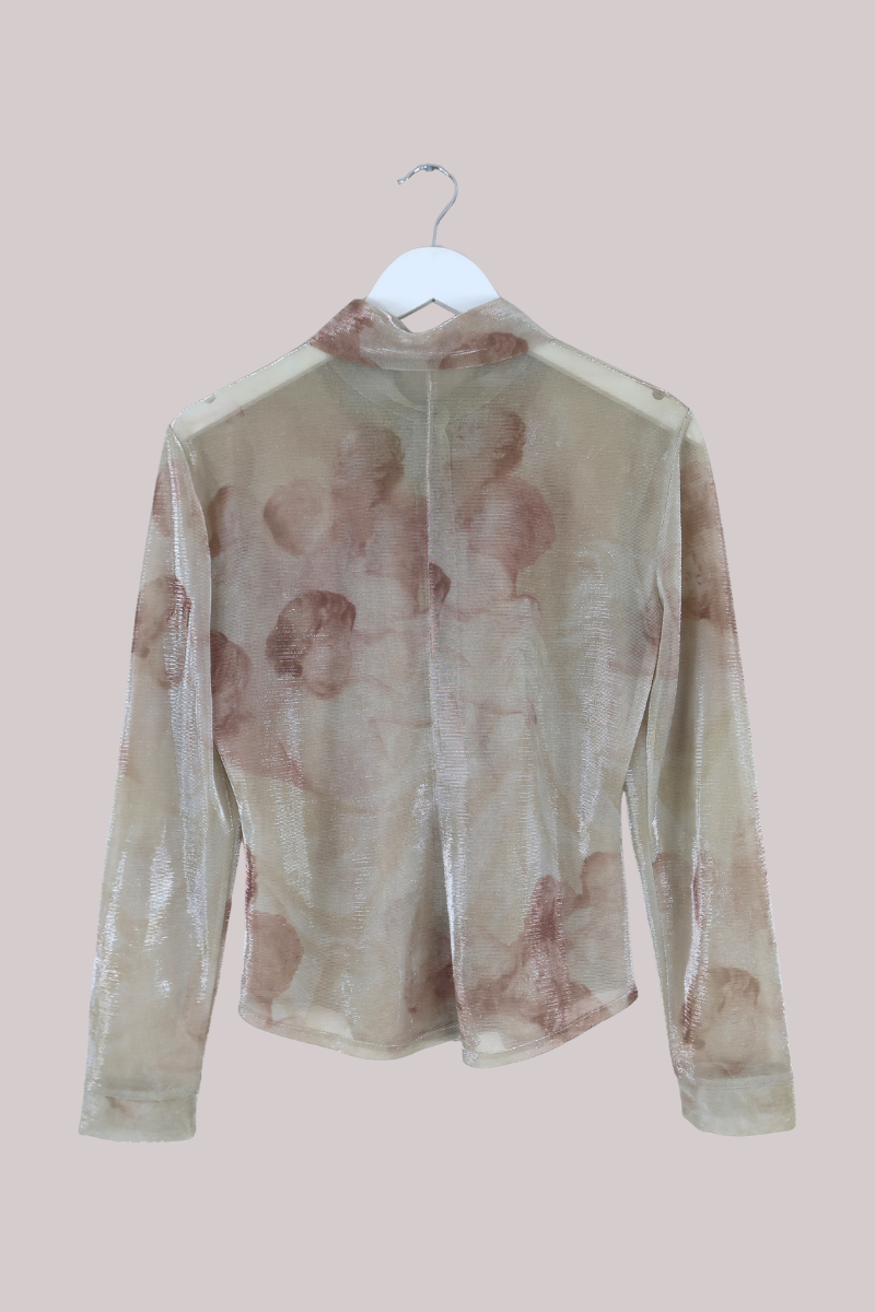 Vintage Top - Pearlescent Beige - Size L