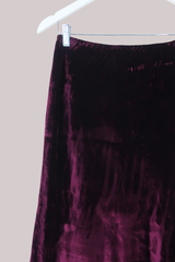 Vintage Skirt - Blackberry Velvet - Size S/M