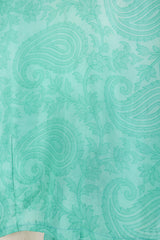 SALE Lola Wrap Top - Montego Lagoon Blue - Pure Silk Sari - Size S/M