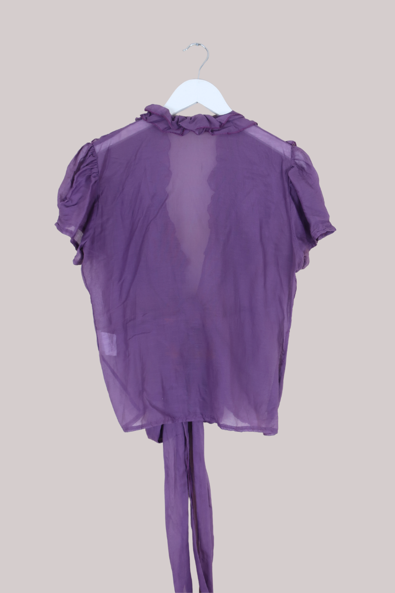 Vintage Top - Ruffled Violet - Size S/M