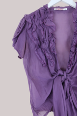 Vintage Top - Ruffled Violet - Size S/M