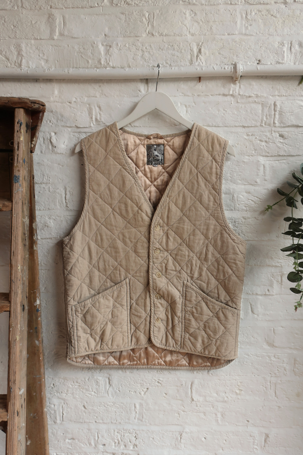 Vintage Waistcoat - Biscuit Beige - Size L