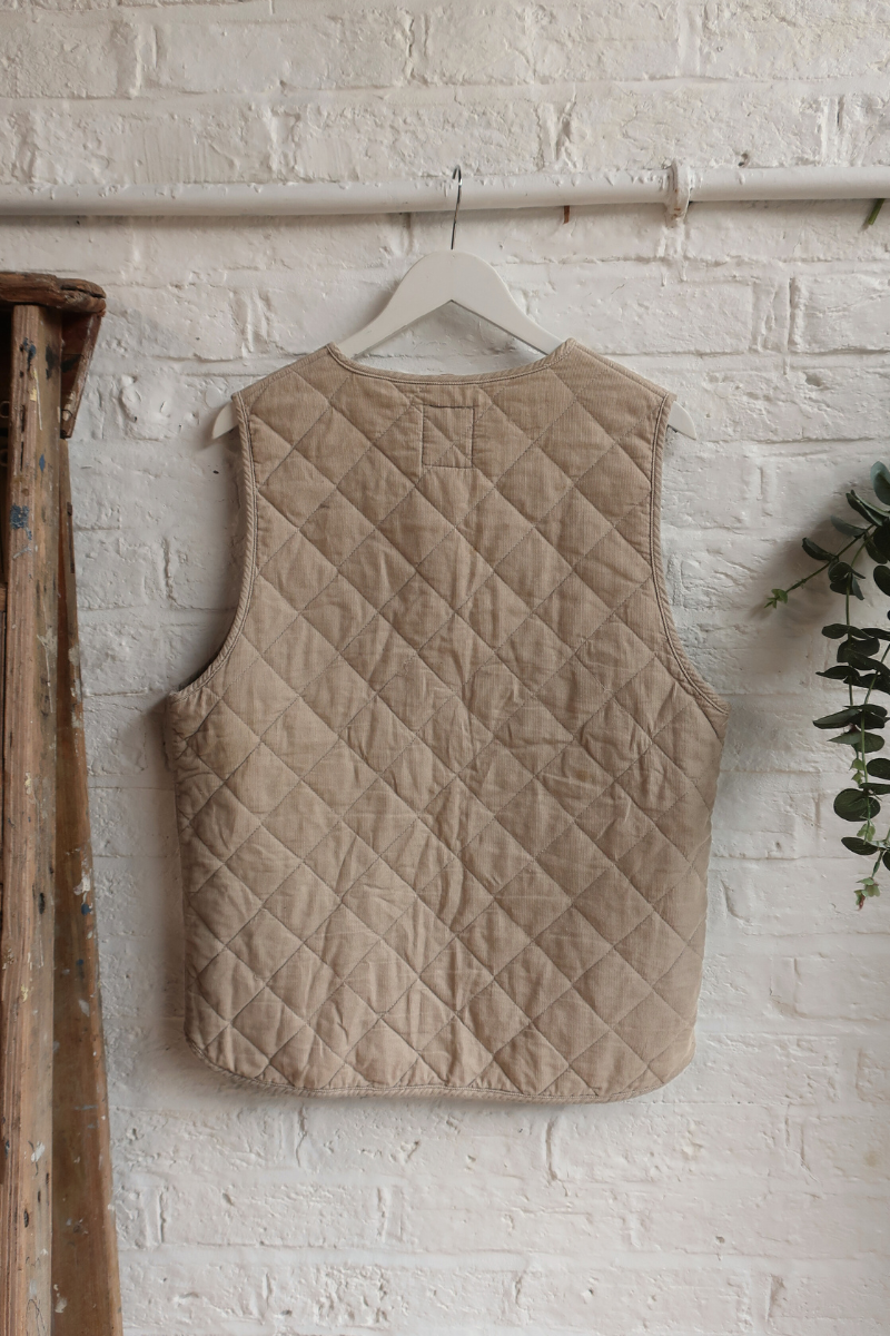 Vintage Waistcoat - Biscuit Beige - Size L