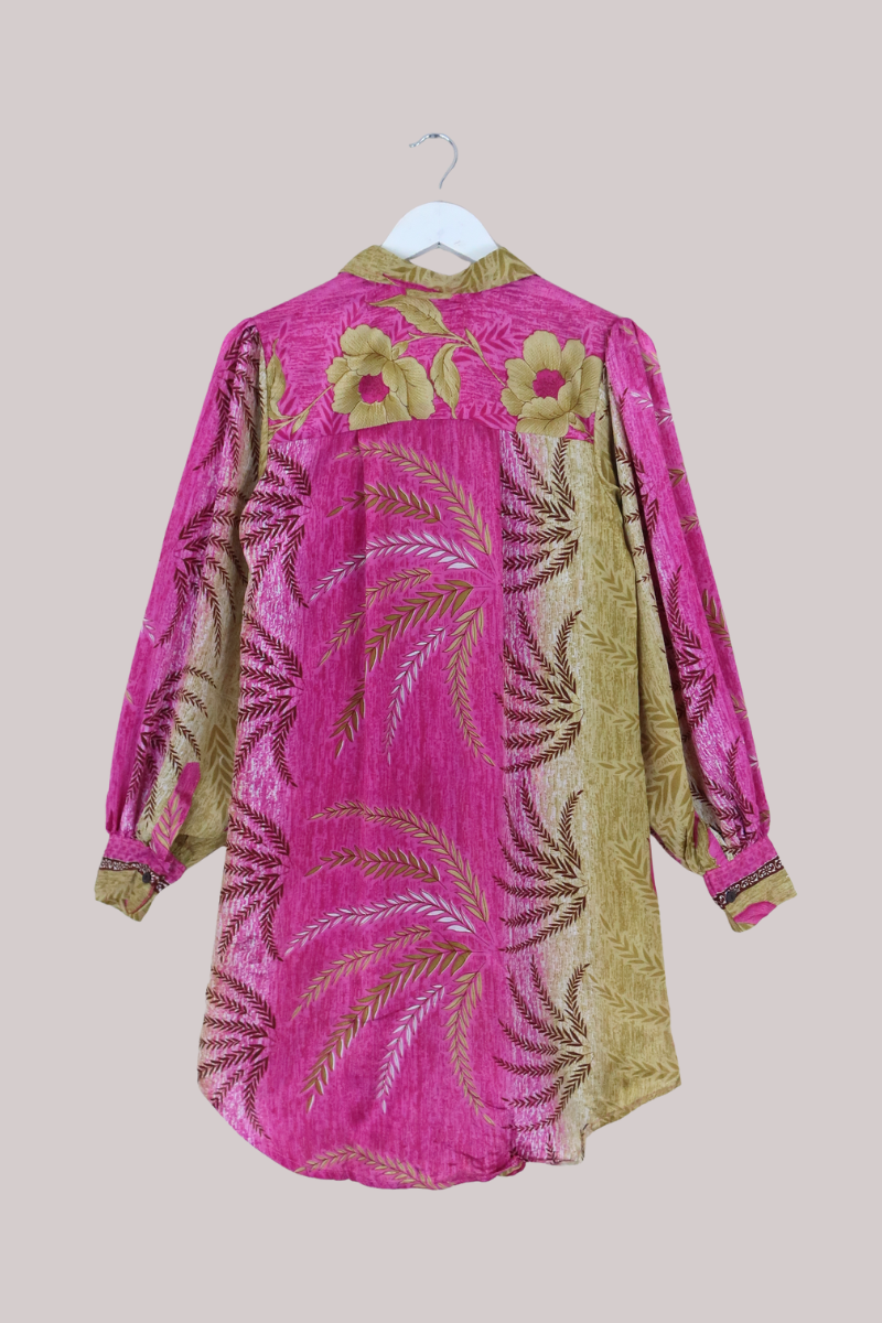 Bonnie Shirt Dress - Sandy Pink - Size L/XL