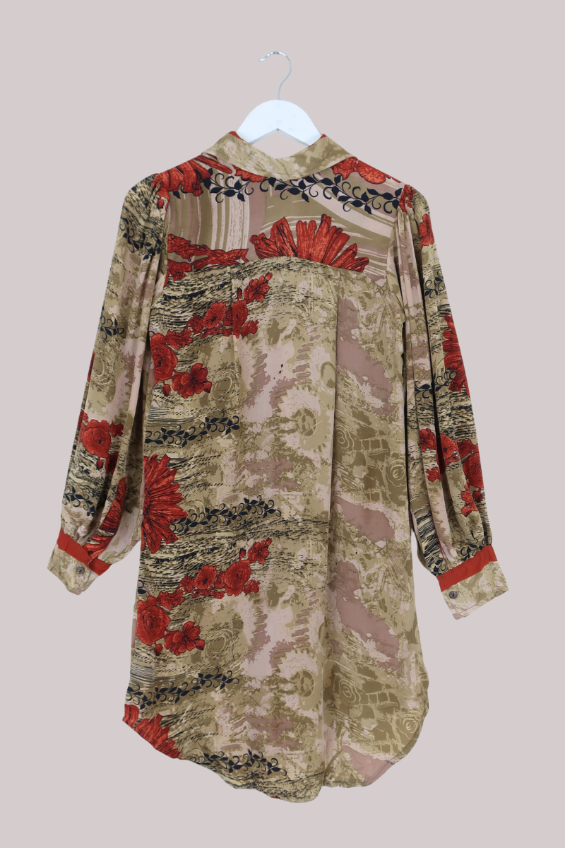Bonnie Shirt Dress - Desert Flowers - Size M/L