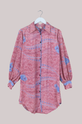 Bonnie Shirt Dress - Hazy Lilac Pink - Size L/XL