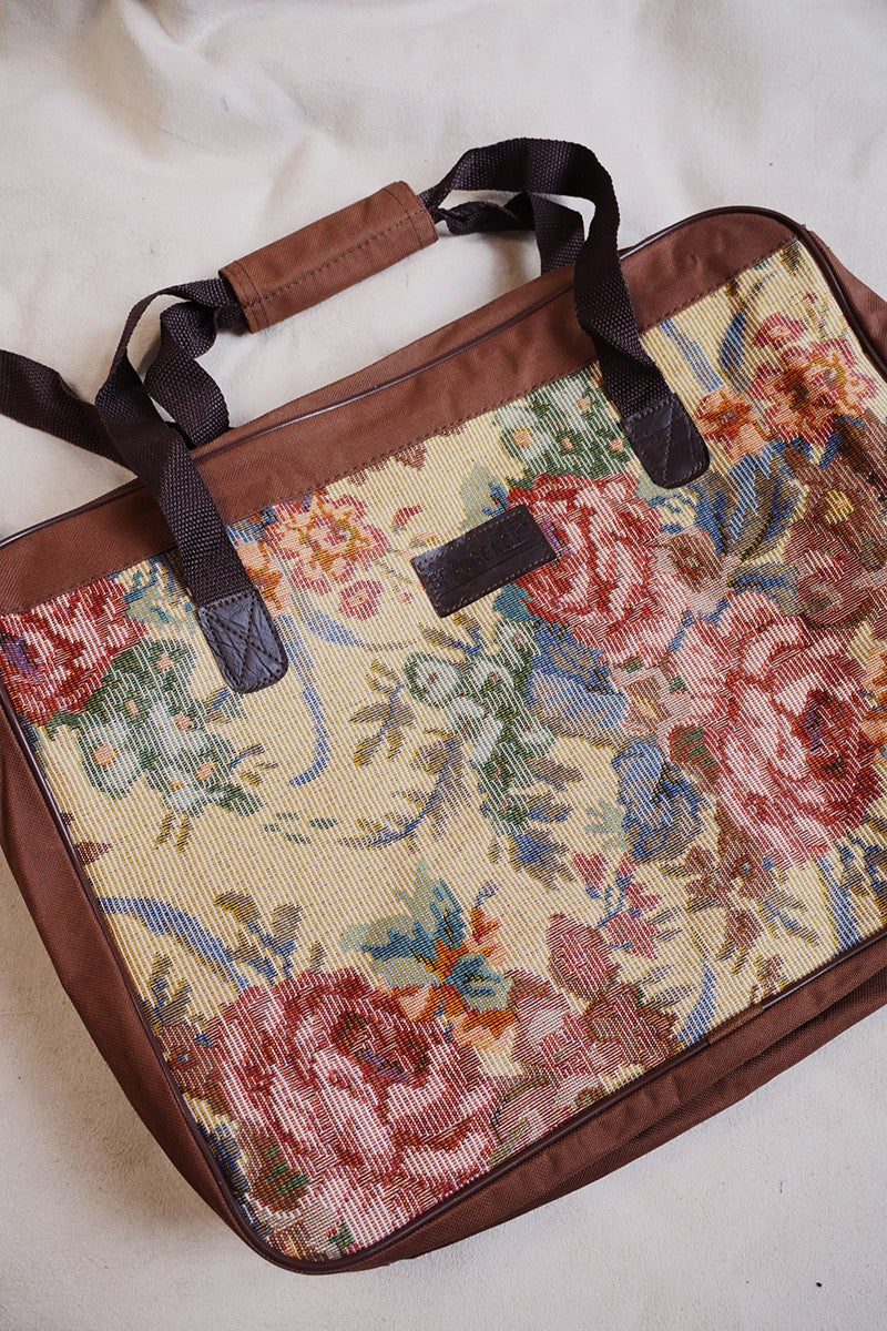 Vintage Floral Tapestry Holdall Bag by All About Audrey