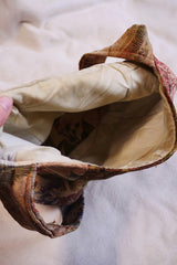 Vintage Rose Bloom Tapestry Side Pouch Bag