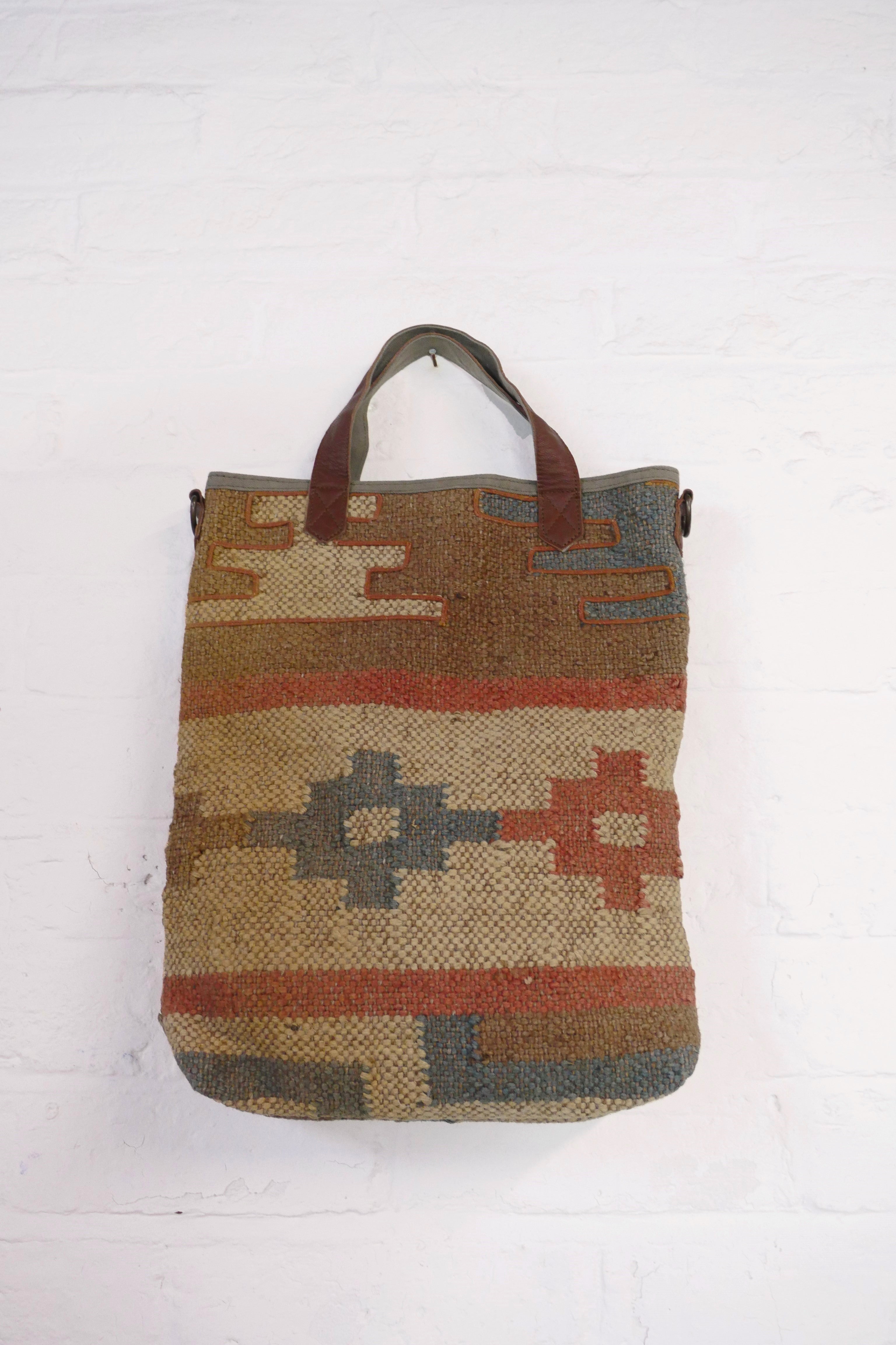 Vintage Kilim Woven Handbag