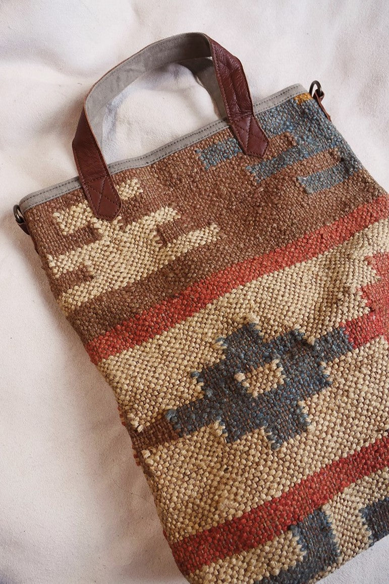 Vintage Kilim Woven Handbag