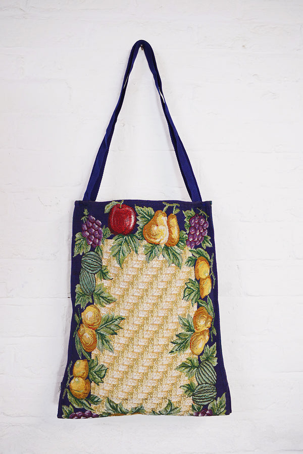 Vintage Fruit Bowl Tapestry Tote by All About Audrey