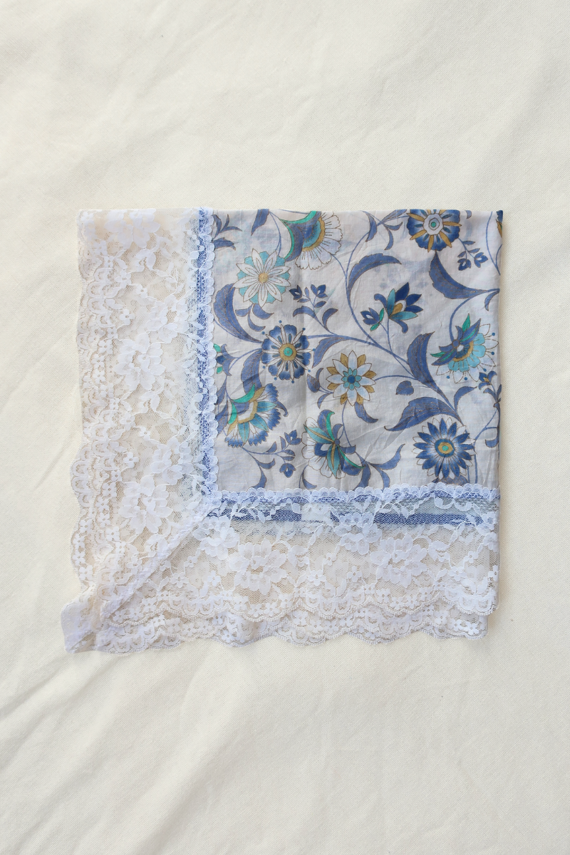 Vintage Lace Scarf in Emperor Butterflies