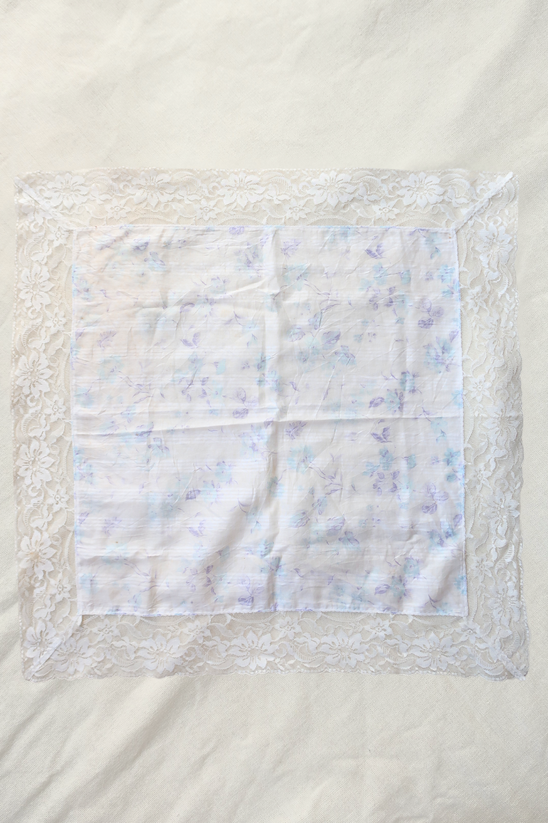 Vintage Lace Scarf in Hazy Indigo Wallflowers
