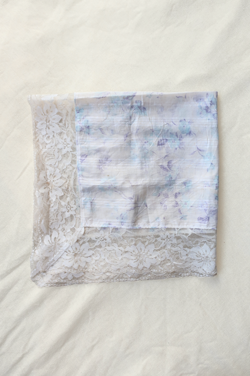 Vintage Lace Scarf in Hazy Indigo Wallflowers