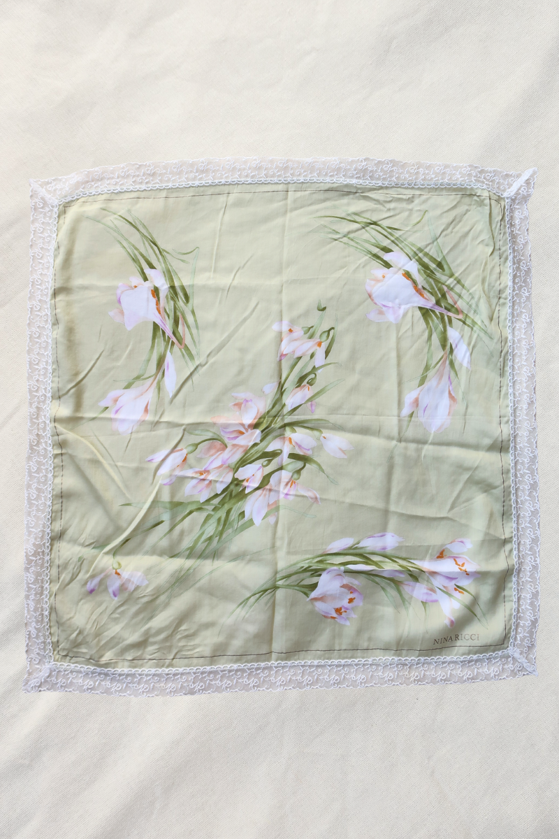 Vintage Lace Scarf in Lily Of The Valley