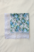 Vintage Lace Scarf in Cottage Blooming Roses