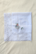 Vintage Lace Scarf in Crescent Moonflower
