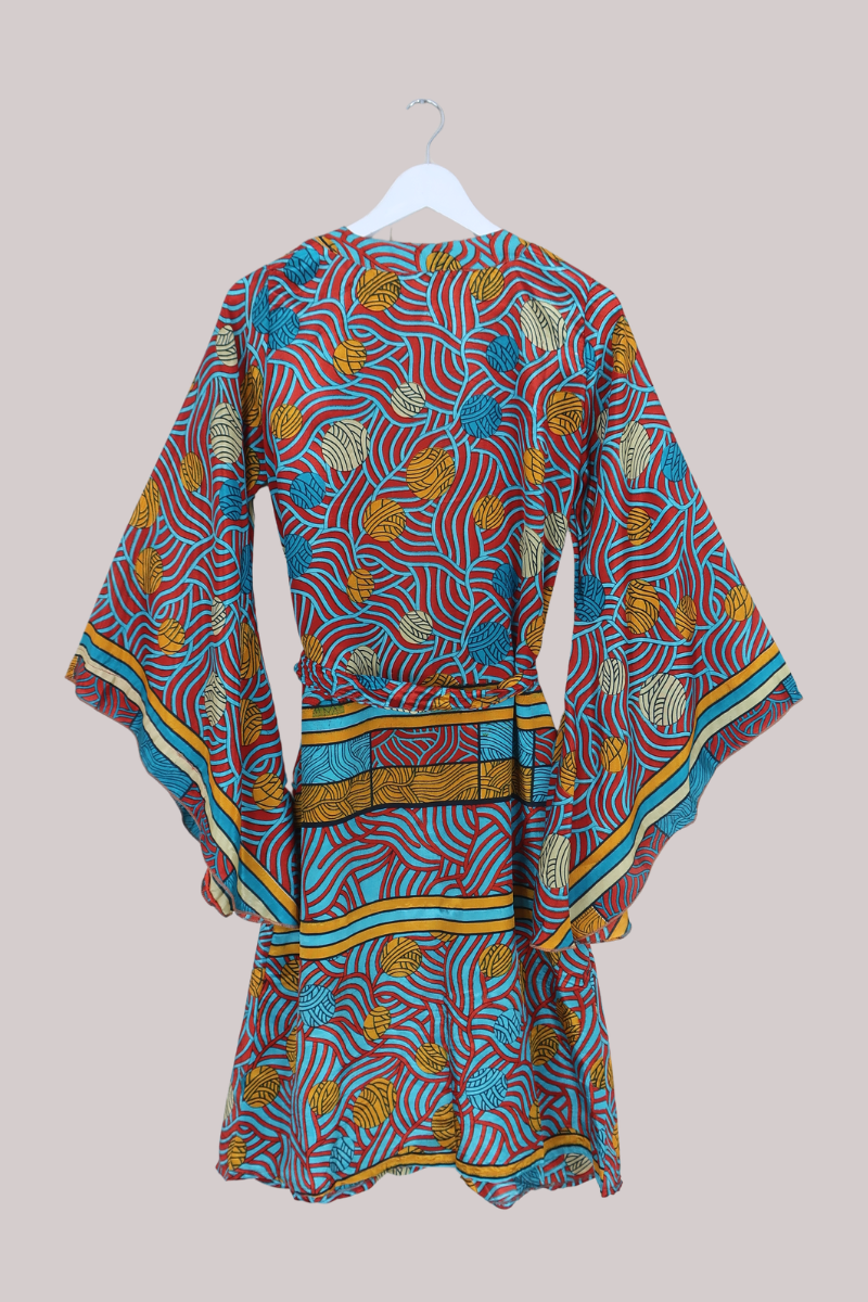 Gemini Kimono in Abstract Stained Glass - Size M