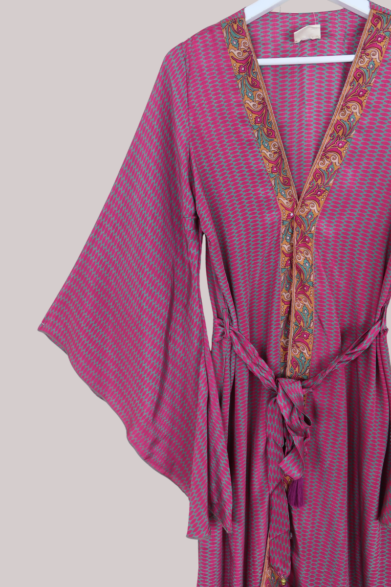 Gemini Kimono in Hot Pink - Size M/L