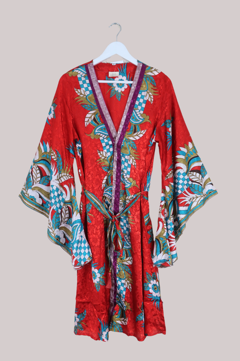 Gemini Kimono in Moroccan Scarlet - Size L