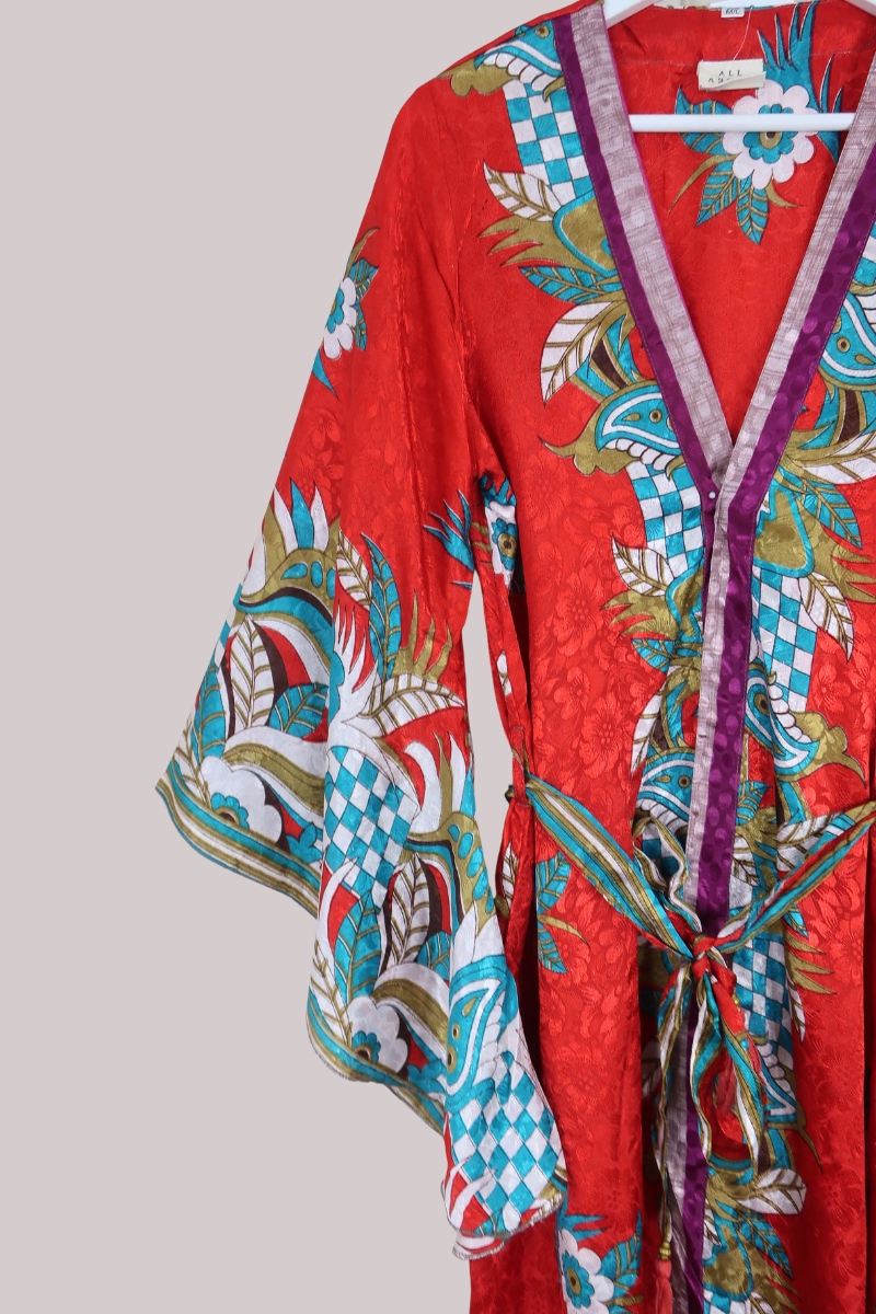Gemini Kimono in Moroccan Scarlet - Size L