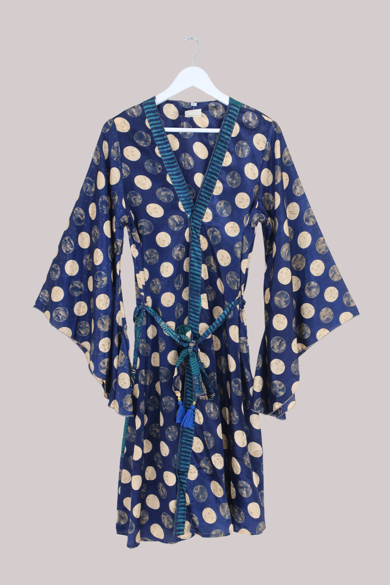 Gemini Kimono in Full Moon Polka Dots - Size L