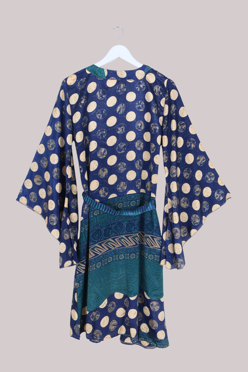 Gemini Kimono in Full Moon Polka Dots - Size L