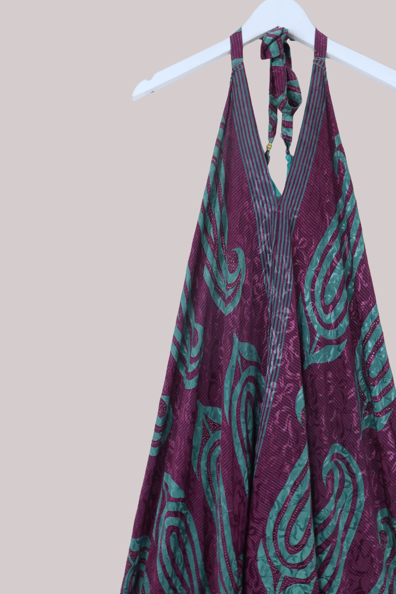 Athena Maxi Dress | Plum Wine Paisley | All About Audrey  All About Audrey  Vintage Boutique