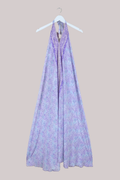 Athena Recycled Sari Maxi Dress in Dreamy Pale Lavender - Free Size S/M