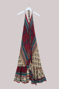 Blossom Halter Maxi Dress in Moroccan Gold Florals - Free Size M/L