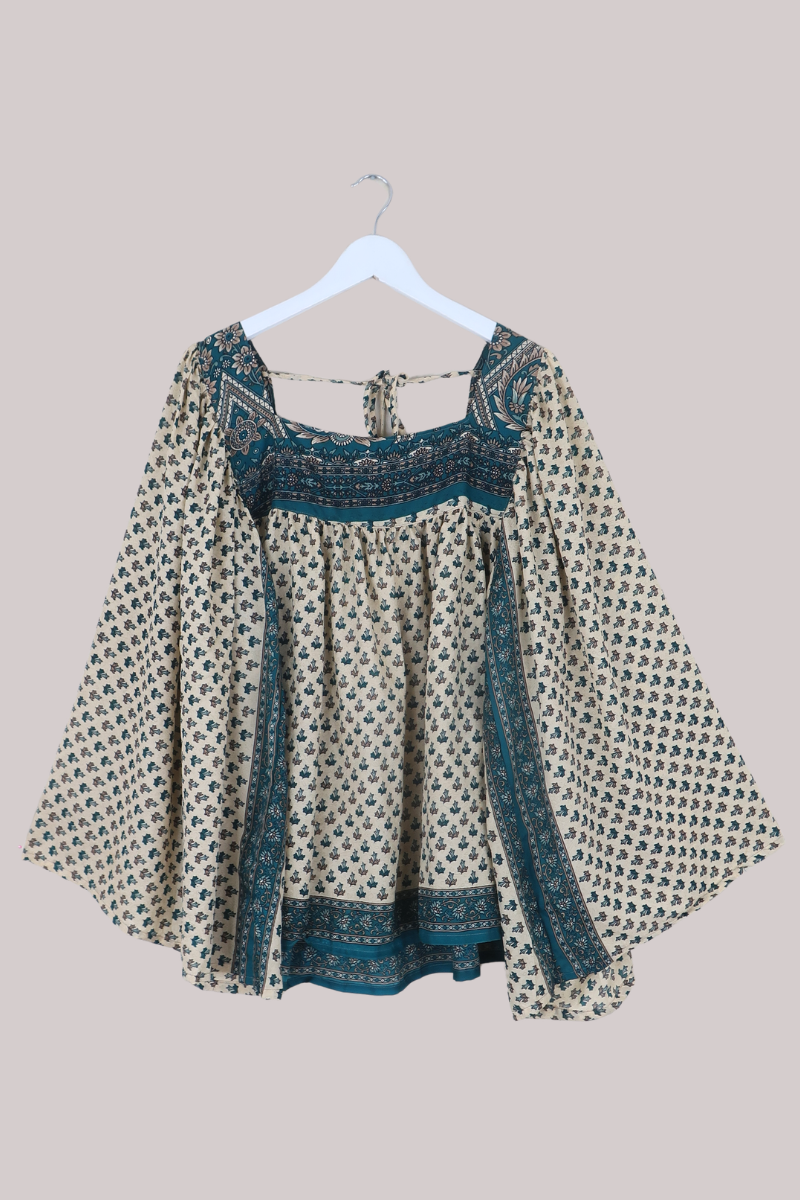 Honey Top in Jade Green Foliage - Free Size
