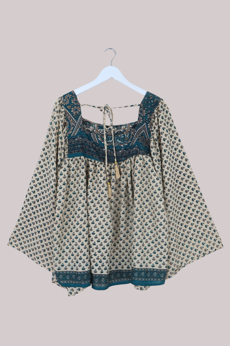 Honey Top in Jade Green Foliage - Free Size