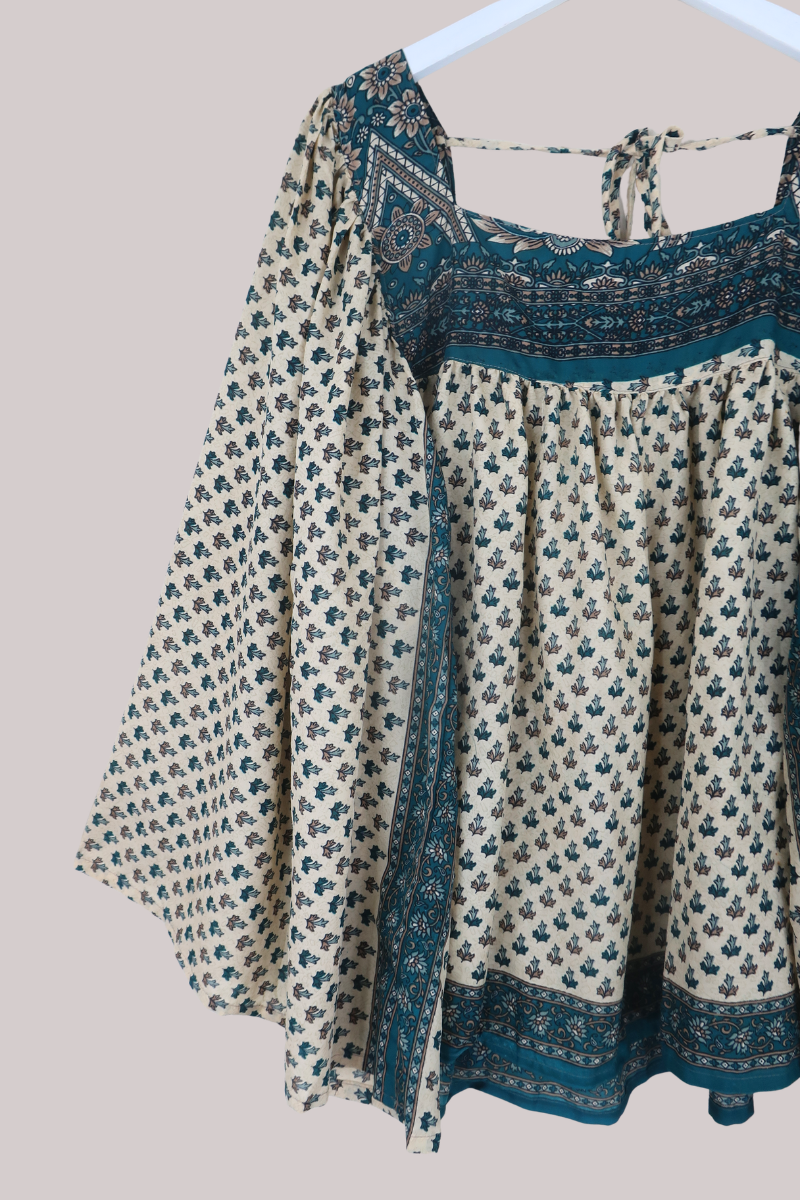 Honey Top in Jade Green Foliage - Free Size