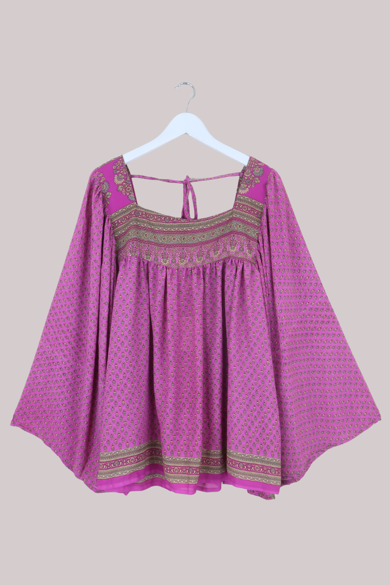 Honey Top in Bubblegum Pink Florals - Free Size