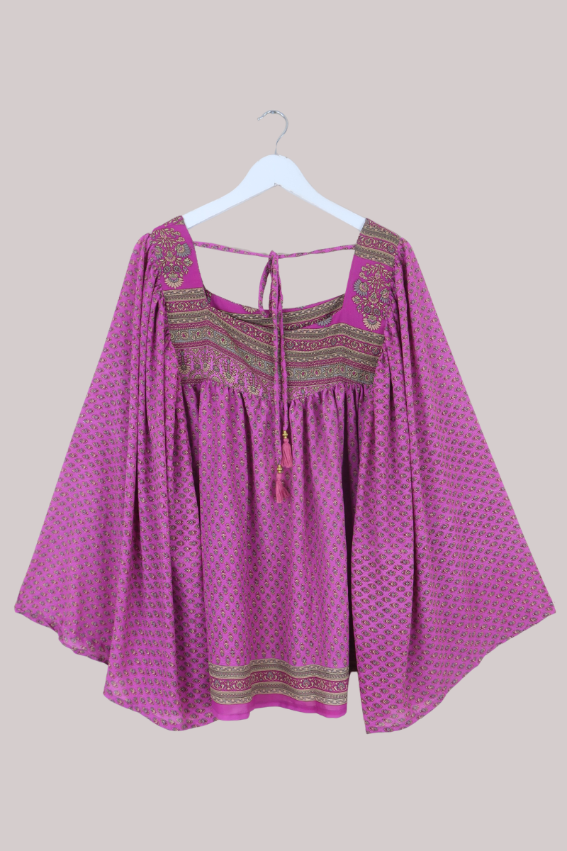 Honey Top in Bubblegum Pink Florals - Free Size
