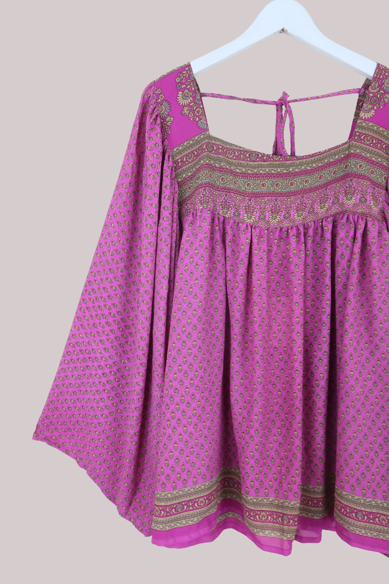 Honey Top in Bubblegum Pink Florals - Free Size